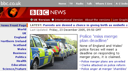 Police 'miss merge plan deadline'