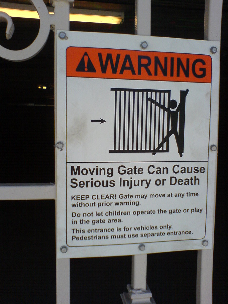 Don't jump out and surprise the gate