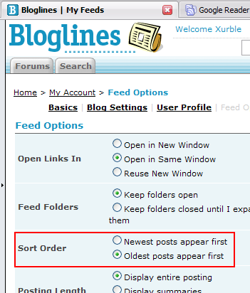 Essential Bloglines Feature 1