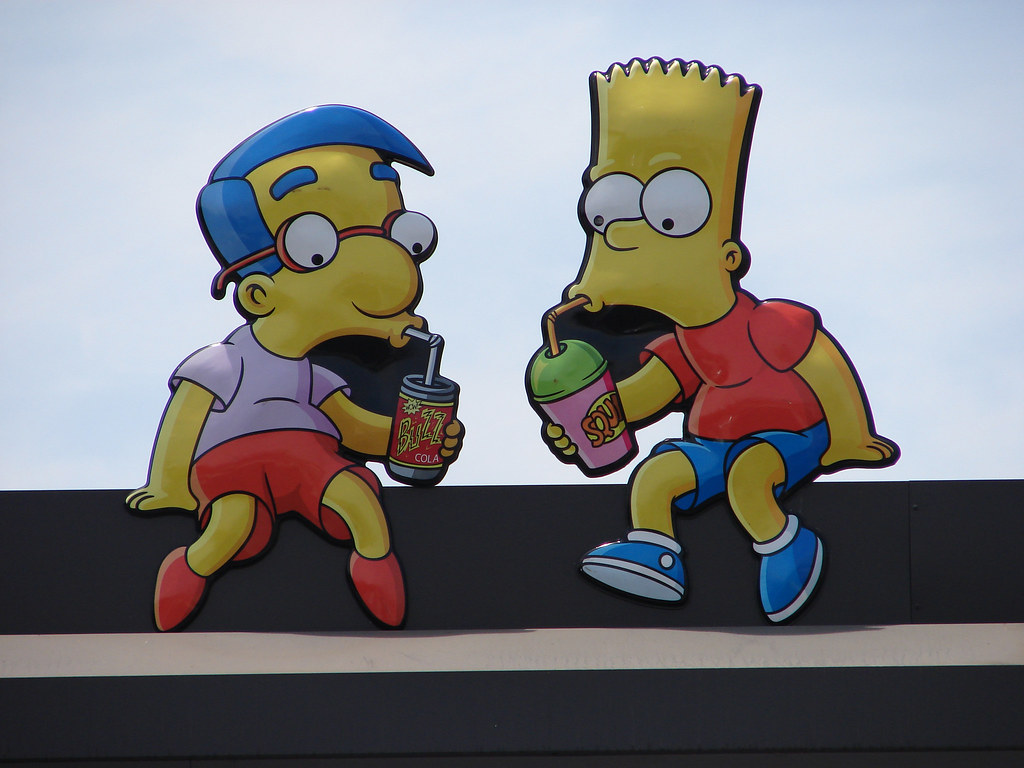 Bart and Millhouse