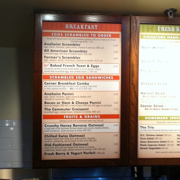 How do you get the menu back to the table?