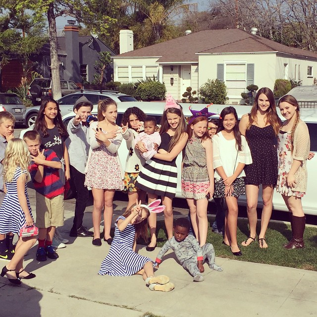 Birthday posse.