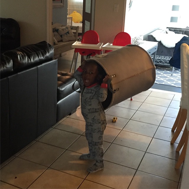 Hunter, upping his bucket game.