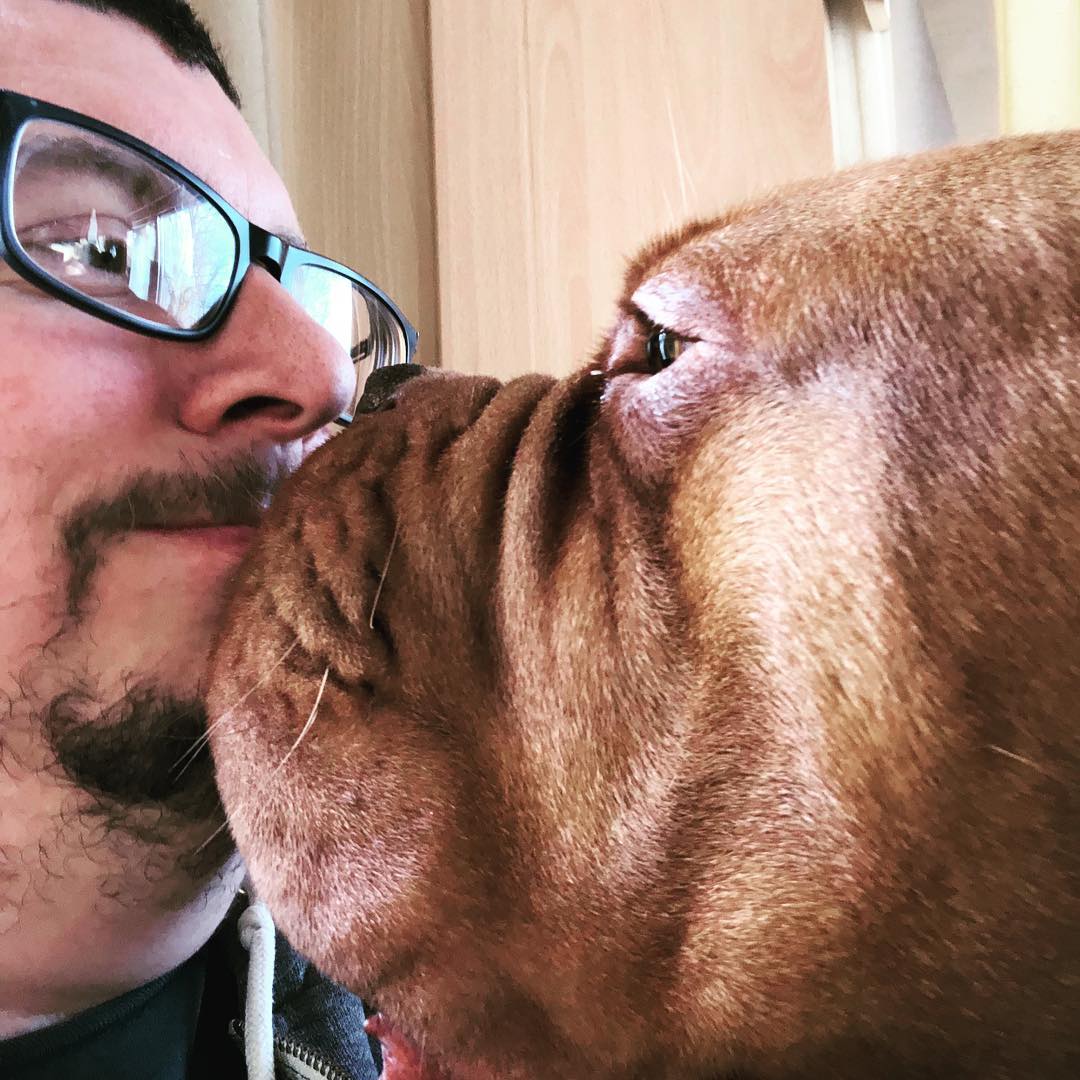 Hero is not a big believer in personal space.